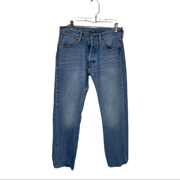 Levi’s 501® STRAIGHT FIT MEN'S JEANS Size W30X L30 - Picture 2 of 9